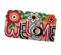Zerbino fibra cocco moderno 40x75 tappeto ingresso porta cuori cane gatto home
