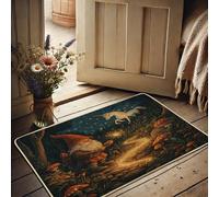 Zerbino gnomo fantasia colorato tappeto porta cavallo magico ingresso esterno interno decorazione stagionale impermeabile antiscivolo assorbe la polvere facile da