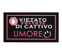 Zerbino gomma sostenibile ingresso 40x70 moderno simpatico morbido antiscivolo