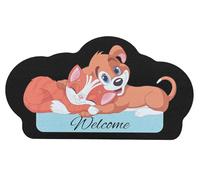 Zerbino gomma sostenibile ingresso casa 40x70 tappetino sottociotola antiscivolo