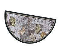 Zerbino gomma sostenibile semiluna 40x70 cm asciugapassi ingresso antiscivolo