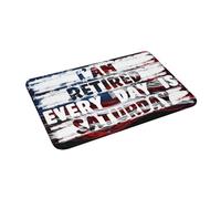 Zerbino I'M Retired Every Day Is Saturday Morbide Zerbino D'Ingresso Anti-Sporco Tappetino Entrata Per Interno Bagno Casa 60X40Cm