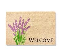 Zerbino in cocco lavanda - zerbino 40x60 cm - zerbino d'ingresso antibatterico - zerbino in cocco naturale - 100% cocco