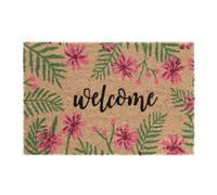 Zerbino fibre cocco tappetino ingresso entrata casa welcome benvenuto 60x40 cm