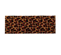 Zerbino in fibra di cocco cin motivo leopardo bicolore 25x70 cm