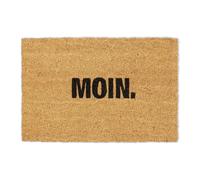 Zerbino in fibra di cocco scritta “moin” Tappeto d'ingresso Doormat antiscivolo