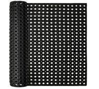 Zerbino in Gomma Nera Bolle Tappetino Stuoia Multiuso da Esterno Ingresso Casa