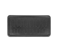 Relaxdays Zerbino in Gomma Antiscivolo, LxP: 80 x 40 cm Tappetino per Scarpe Bagnate, da Ingresso, con Bordo Alto, Nero