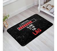 Zerbino Ingresso 40X60Cm, Gamepad Gamer Loading Video Games Controller Funny Word Red Black Tappetini Divertenti Tappeto Ingresso Per Cucina Cortile Interno