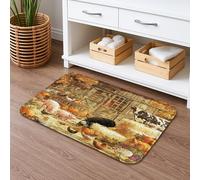 Zerbino Ingresso Autumn Harvest Rustic Country Style, Indistruttibile Tappetini Morbido Tappeto Asciugapassi 40X60Cm Per Ingresso Giardino Interno