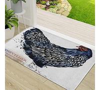Zerbino Ingresso,Barnevelder Gallina Allevamento di pollame Razze di pollo Serie Domestic Farm Bird Waterr,Antiscivolo Assorbente Resistente allo sporco Tappeto Cucina Tappeto Tappeto Entrata Zerbino