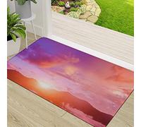 Zerbino Ingresso,Blue Work Twilight r Sky Green Purple Shadow Dusk Beautiful Over Mountain Nature Design O,Antiscivolo Assorbente Resistente allo sporco Tappeto Cucina Tappeto Tappeto Entrata Zerbino