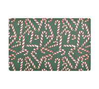 Zerbino Ingresso Candy Cane Christmas Lavabile Tappeto Ingresso Moderno Tappeto Porta Per Corridoio Interno Casa 60X40Cm