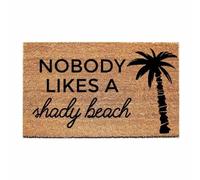 zerbino ingresso casa A nessuno piace uno zerbino ombreggiato sulla spiaggia