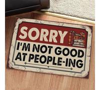 zerbino ingresso casa Amanti dei libri, mi dispiace, non sono bravo a trattare le persone allo zerbino