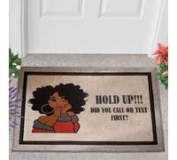 zerbino ingresso casa Aspetta, hai chiamato o mandato un messaggio per primo? - zerbino divertente