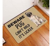 zerbino ingresso casa Attenzione, il carlino non riesce a tenere il suo lecca-lecca sullo zerbino