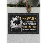 zerbino ingresso casa Attenzione, stai entrando nella tana del gatto. Zerbino per gli amanti dei gatti
