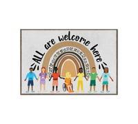 zerbino ingresso casa Aula Tutti sono benvenuti qui Zerbino a forma di cuore