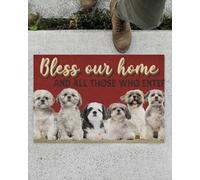 zerbino ingresso casa Benedici la nostra casa e tutti coloro che entrano. Zerbino per cani Shih Tzu