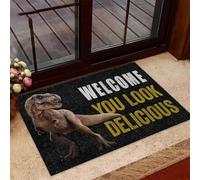 zerbino ingresso casa Benvenuto, sei delizioso - Zerbino dinosauro