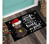 zerbino ingresso casa Bradipo di Natale - Suona sempre come uno zerbino come piace a nessuno