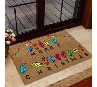zerbino ingresso casa Buon Natale - Zerbino di benvenuto facile da pulire con linguaggio dei segni americano