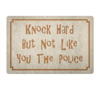 zerbino ingresso casa Bussa forte ma non come te, lo zerbino della polizia
