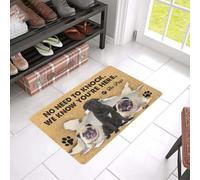zerbino ingresso casa Cane - Carlino Non c'è bisogno di bussare Facile da pulire Zerbino di benvenuto