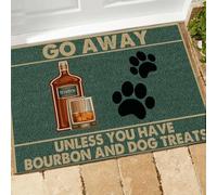 zerbino ingresso casa Cane, zerbino al bourbon, vai via se non hai bourbon e dolcetti per cani