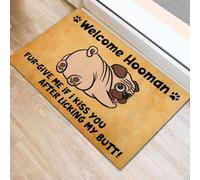 zerbino ingresso casa Carlino Benvenuto umano bacio dopo leccata di sedere - Zerbino con base in gomma