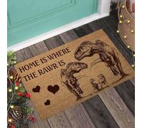 zerbino ingresso casa Casa è dove c'è il rawr, zerbino di dinosauro