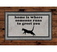 zerbino ingresso casa Casa è dove qualcuno corre ad accoglierti. Zerbino: la migliore idea regalo per gli amanti dei gatti.