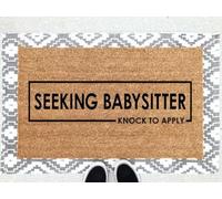 zerbino ingresso casa Cerco babysitter - Clever Doormat