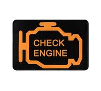Zerbino Ingresso Casa Check Engine Light Tappetino Antiscivolo Facile da Pulire Tappetino Assorbente Antiscivolo Benvenuto Zerbino per Camera 40×60Cm