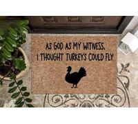 zerbino ingresso casa Come Dio mi è testimone, pensavo che i tacchini potessero volare Zerbino