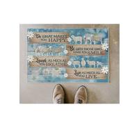 zerbino ingresso casa Cosa ti rende felice - Divertente zerbino a forma di pecora, regalo per gli amanti delle pecore