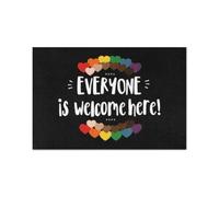 zerbino ingresso casa Cuori colorati Tutti sono benvenuti qui Zerbino per interni ed esterni