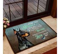 zerbino ingresso casa Doberman Cane Farfalla Quando credi oltre ciò che i tuoi occhi possono vedere il paradiso mostra che l'amore non muore mai Zerbino