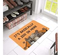 zerbino ingresso casa È praticamente uno zoo qui dentro. Zerbino divertente con gatto.