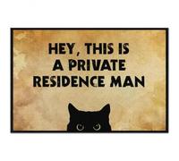 zerbino ingresso casa Ehi, questa è una residenza privata, amico - Zerbino divertente per interni ed esterni con gatti