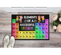 zerbino ingresso casa Elementi di uno studente di successo, regalo per zerbino da interno ed esterno per la classe