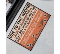 zerbino ingresso casa Emendamento dovuto all'aumento del costo delle munizioni Non sarò più in grado di fornire uno zerbino con colpo di avvertimento