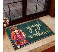 zerbino ingresso casa Evviva, sei qui! Zerbino stampato Hippie