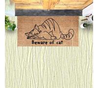 zerbino ingresso casa Gatto divertente - Attenti ai gatti - Zerbino di benvenuto