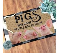 zerbino ingresso casa I maiali accolgono le persone, non tanto come zerbini