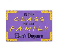 zerbino ingresso casa Idee personalizzate per il ritorno a scuola Insegnante In questa classe siamo una famiglia Tappetino per la porta personalizzato per l'aula