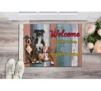 zerbino ingresso casa Il campanello di benvenuto è rotto, ma il campanello per cani è buono, zerbino per interni ed esterni