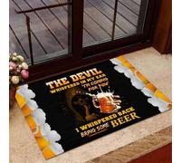 zerbino ingresso casa Il diavolo mi ha sussurrato all'orecchio e io gli ho sussurrato di rimando: Porta un po' di birra, zerbino