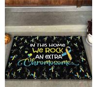 zerbino ingresso casa In questa casa abbiamo un cromosoma in più - Zerbino per la consapevolezza della sindrome di Down